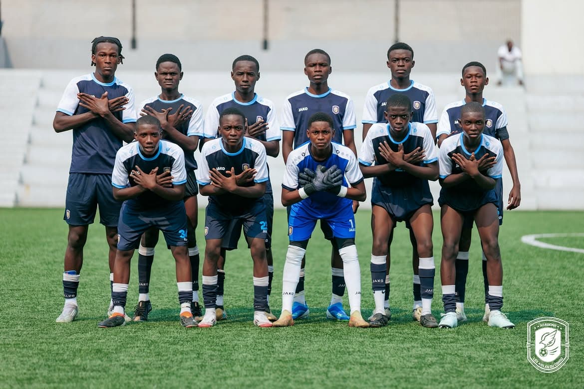 Académie des Aigles du Congo — séance de formation des jeunes joueurs (5/25)